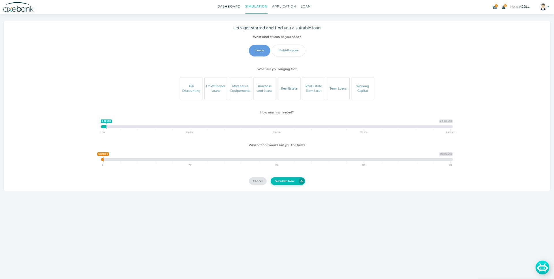 Dashbord - Software for lending business - Axefinance